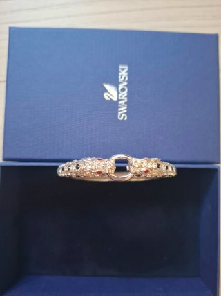 Pulsera Swarovski Dorada y Plateada