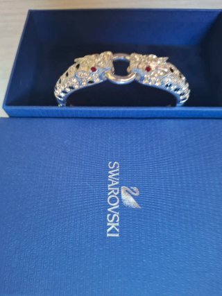 Pulsera Swarovski Dorada y Plateada