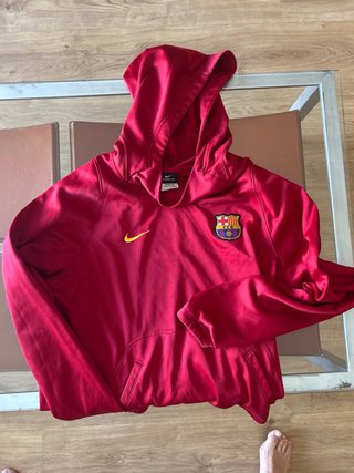 Sudadera Barça Nike Talla S Roja joven unisex