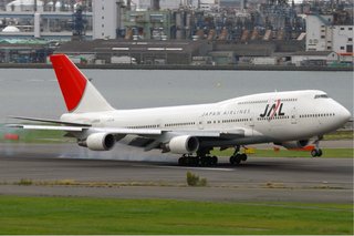 Avión Boeing 747-400 JAL Herpa 1/500