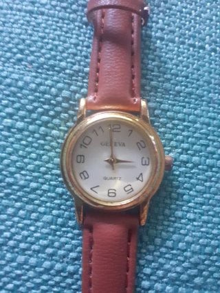 Reloj Geneva Mujer Marrón y Dorado