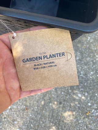 4 Jardineras Negras Plástico