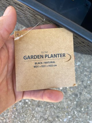 4 Jardineras Negras Plástico