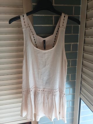 Blusa tirantes Pepe Jeans beige