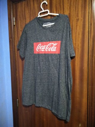 Camiseta Coca-Cola gris talla L