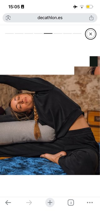 Cojín Yoga Bolster Gris Decathlon