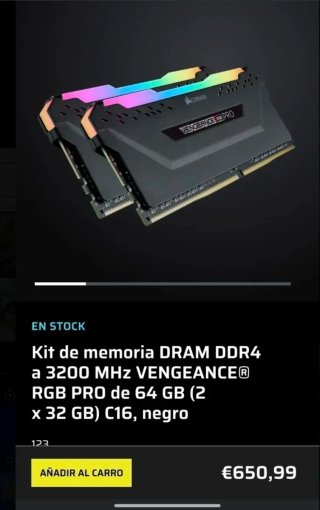 Kit RAM Corsair Vengeance Pro 64GB DDR4 3200MHz