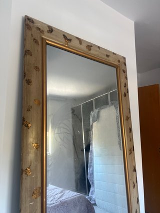 Espejo Grande Madera y Dorado
