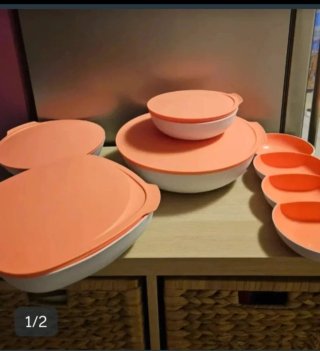 Set Tupperware ciotole e antipastiera