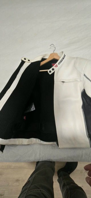 Cazadora Dainese Moto Blanca Talla L