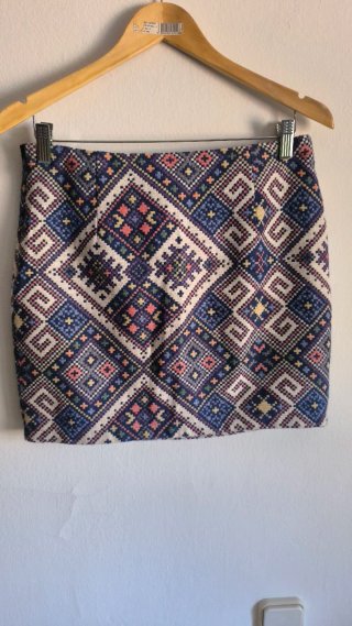 Falda estilo mosaico