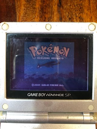 Pokémon versione Argento gameboy batteria scarica