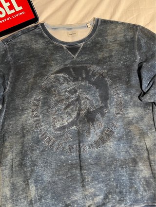 Sudadera Diesel efecto desgastado
