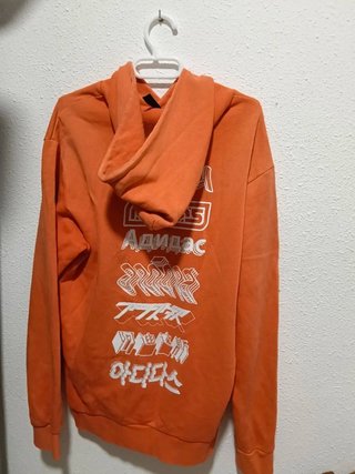 Sudadera Adidas Naranja Hombre