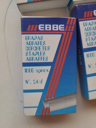 10 Cajas Grapas EBBE 24/6