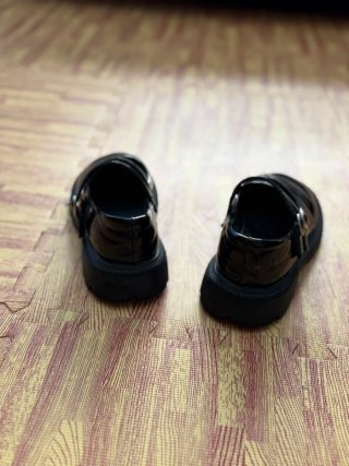 Zapatos vestir charol negro niña talla 35