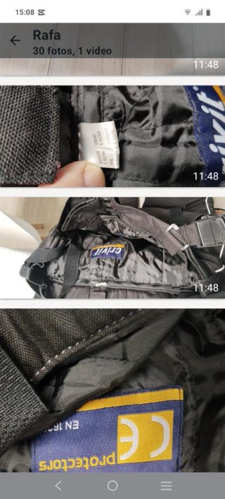 2 Pantalones Moto Dainese Negros