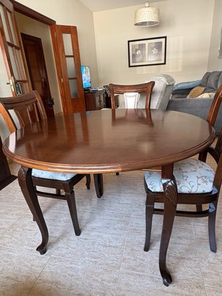 Comedor completo de madera de roble