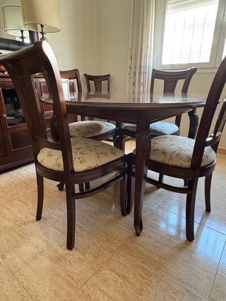 Comedor completo de madera de roble