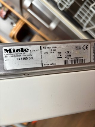 Accesorios Miele Lavavajillas