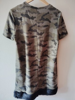 Vestido Zara Camuflaje con etiqueta