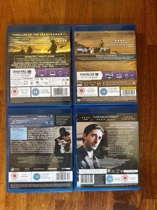 Lote de 20 Blurays UK (Región B)