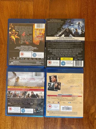 Lote de 20 Blurays UK (Región B)