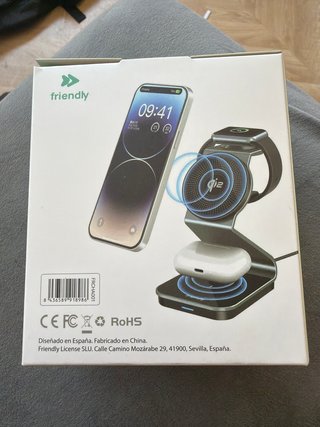 Base Carga 3en1 Friendly iPhone/Watch/AirPods