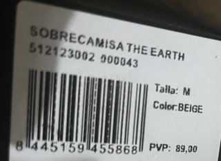 Sobrecamisa Harper & Neyer The Earth Talla M
