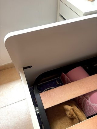 Estructura completa cama individual con 2 cajones