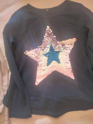 2 Camisetas Unicornio y Estrella Talla 5-6