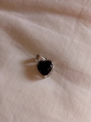 Colgante corazón espinela Plata 925