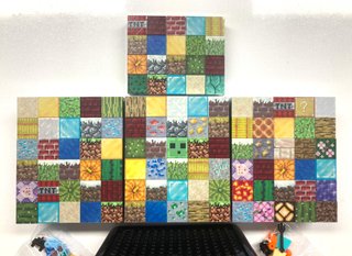200 Bloques de Minecraft Magneticos con caja Steve