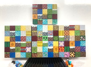 200 Bloques de Minecraft Magneticos con caja Steve