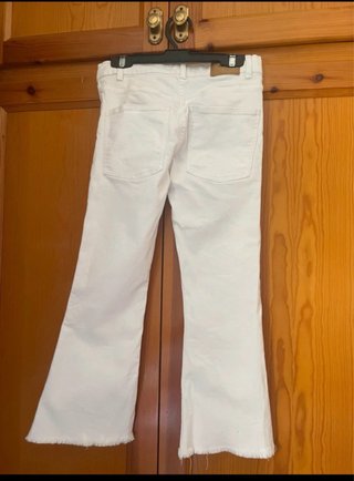 Vaqueros blancos niña Zara Talla 11-12