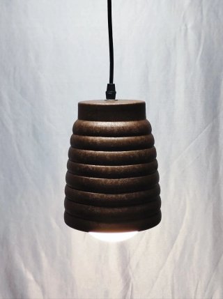 Lampada in ceramica rame