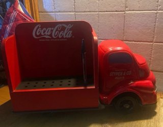 Camion Coca Cola Espositore Penne Rosso