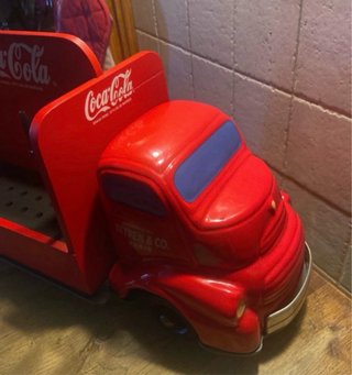 Camion Coca Cola Espositore Penne Rosso