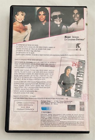 VHS Michael Jackson Motown 1988