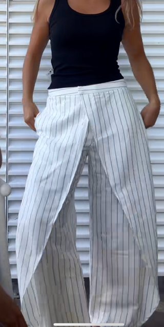 Pantalón Palazzo Rayas Zara