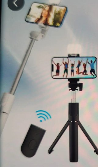 Palo selfie trípode con mando Bluetooth