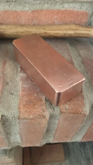 Lingotes de cobre 1kg.