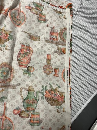 Cortina cocina estampado vintage