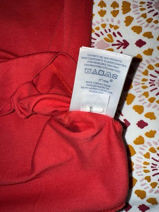 Camiseta Polo Ralph Lauren Roja Talla XS