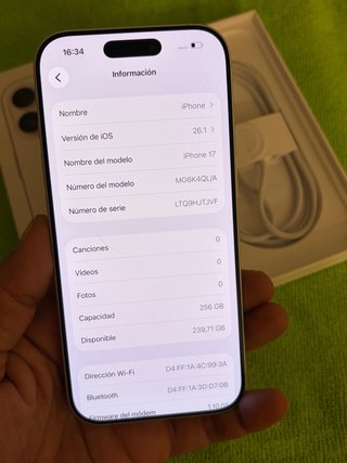 iPhone 17 256GB TOTALMENTE NUEVO