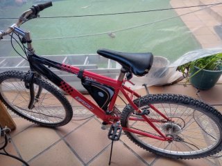 Bicicleta de adulto roja