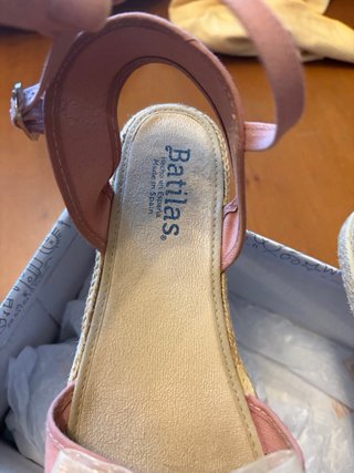 Sandalias esparto Batilas rosas lazo