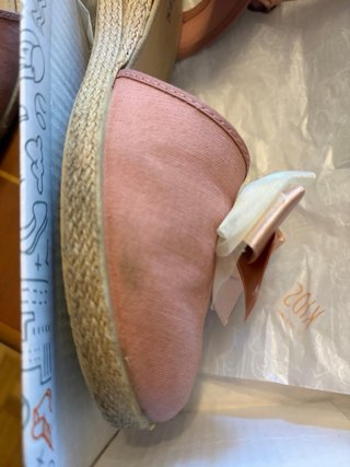 Sandalias esparto Batilas rosas lazo