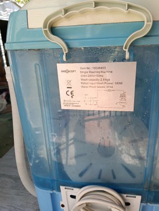Mini lavadora portátil oneConcept 2.8 kg