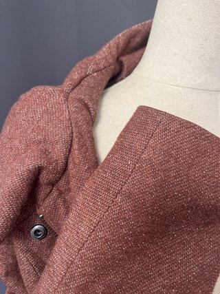 Chaquetón Only Marrón/Rosa